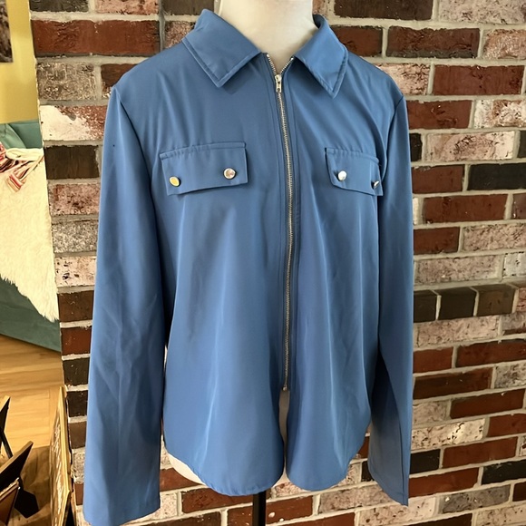 EMERY ROSE Blue Zip Up Jacket M NWOT - Picture 4 of 10